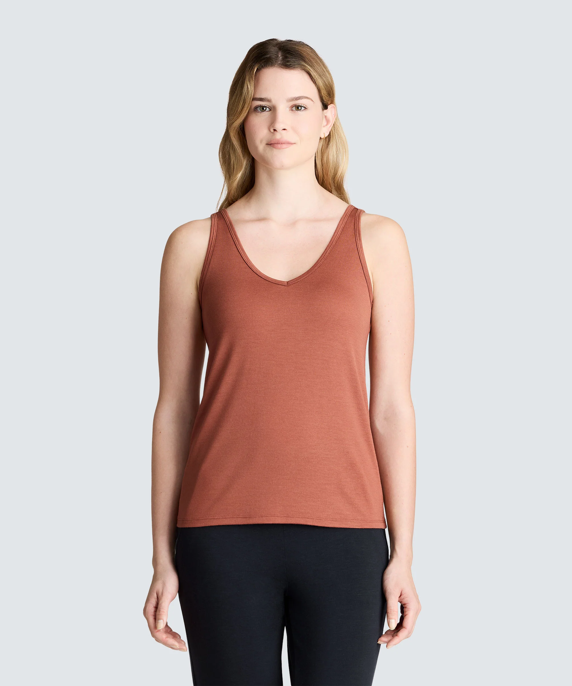 Women's Relaxed Merino V-Neck Tank - Image 29