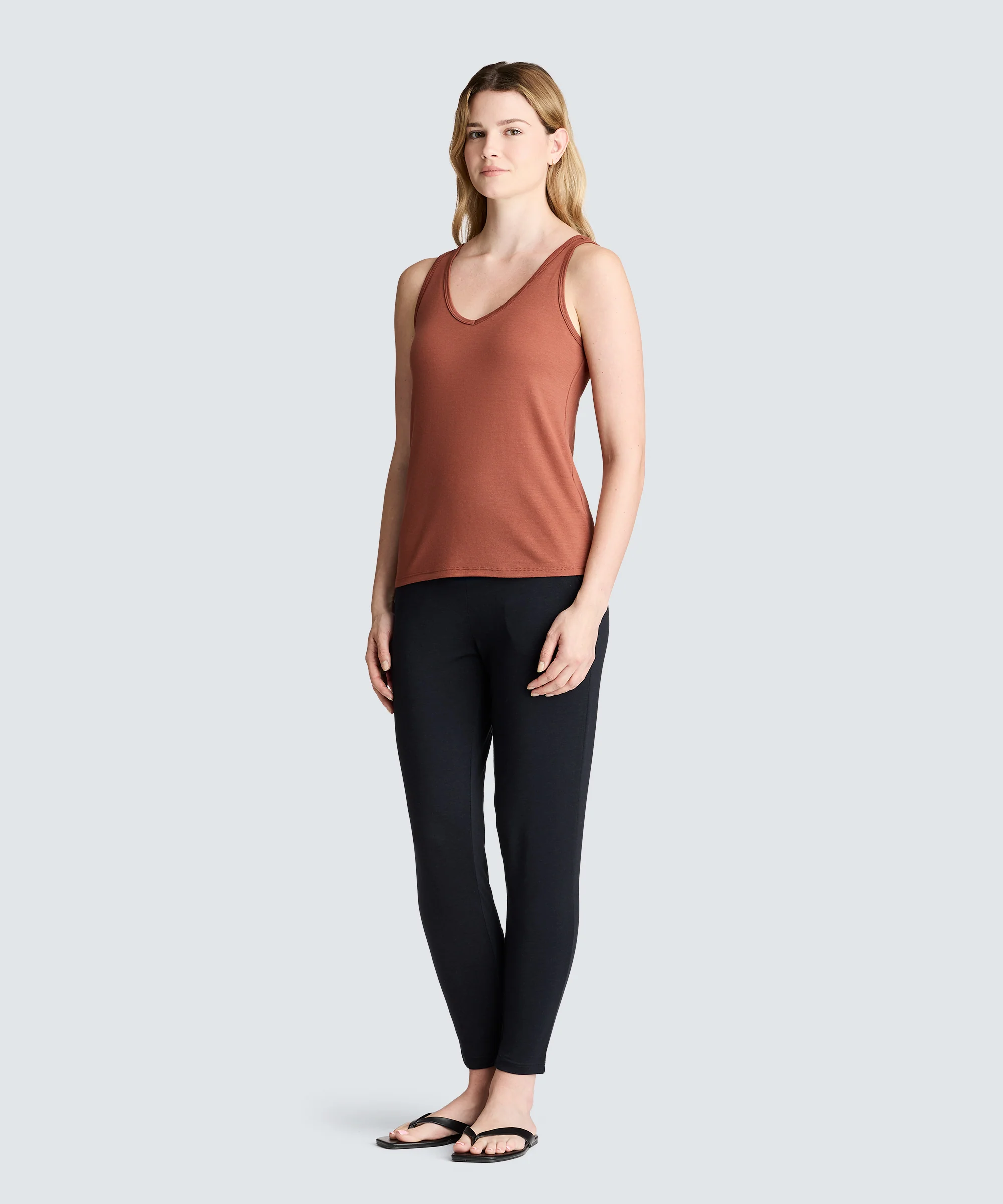 Women's Relaxed Merino V-Neck Tank - Image 30