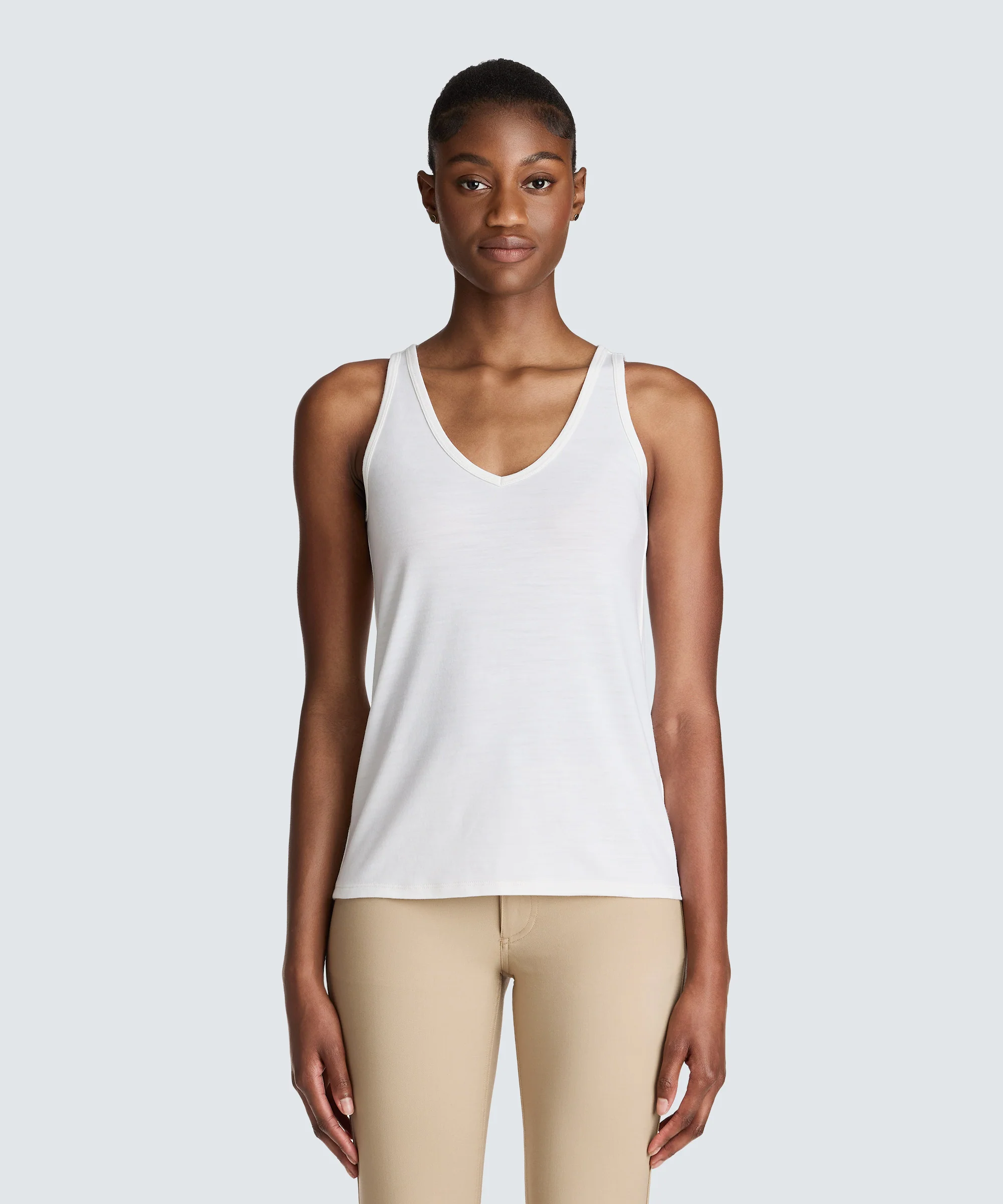 Women's Relaxed Merino V-Neck Tank - Image 6