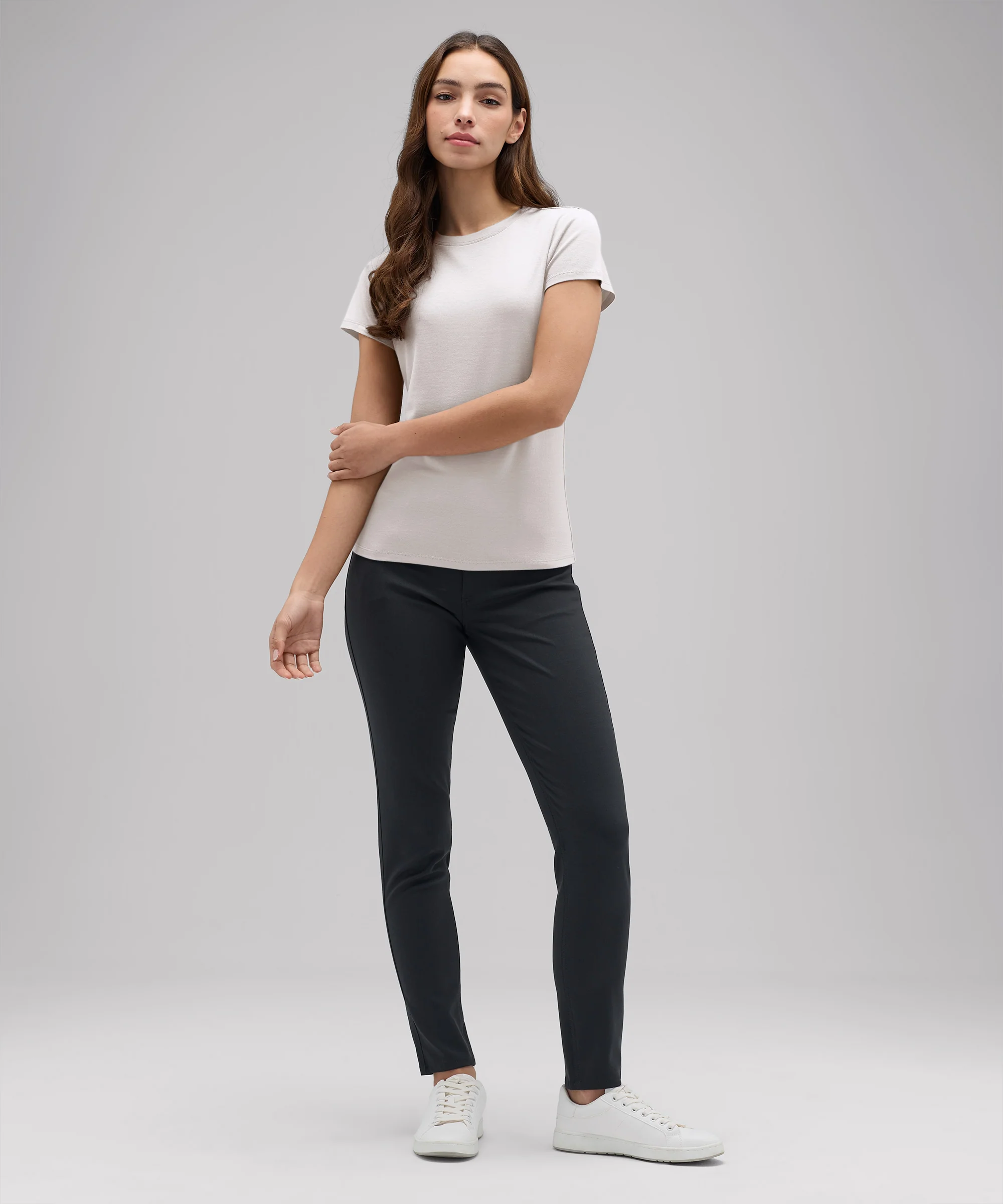 Women's Slim Merino Crew Neck T-Shirt - Image 39