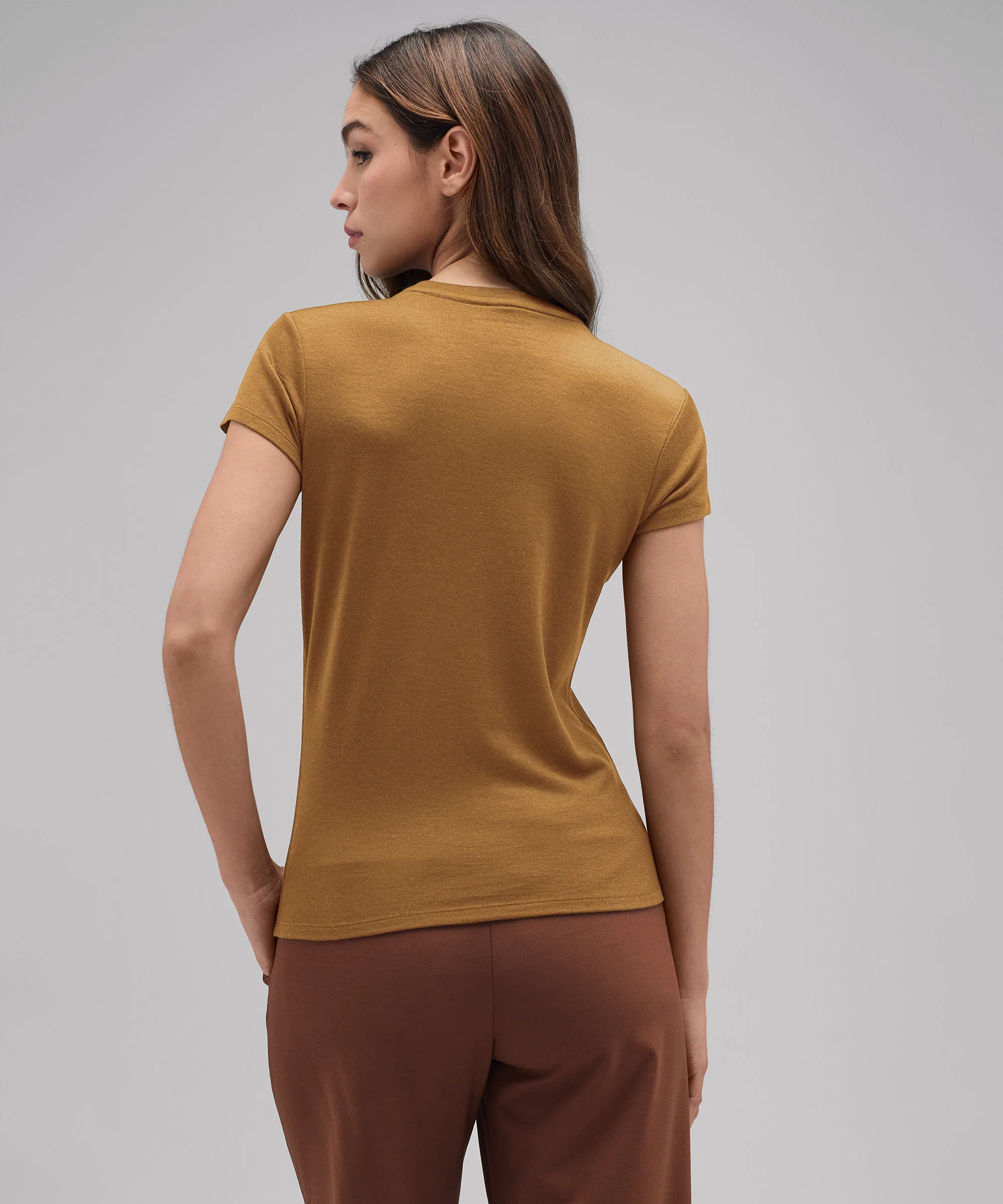 Women's Slim Merino Crew Neck T-Shirt - Image 52