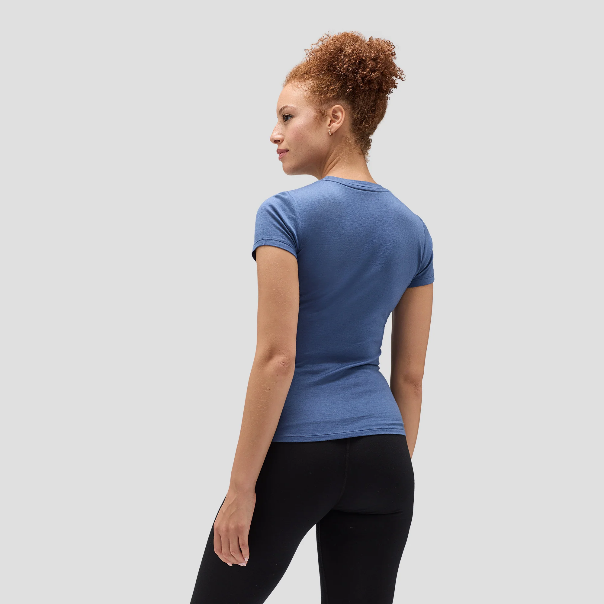 Women's Slim Merino Crew Neck T-Shirt - Image 9