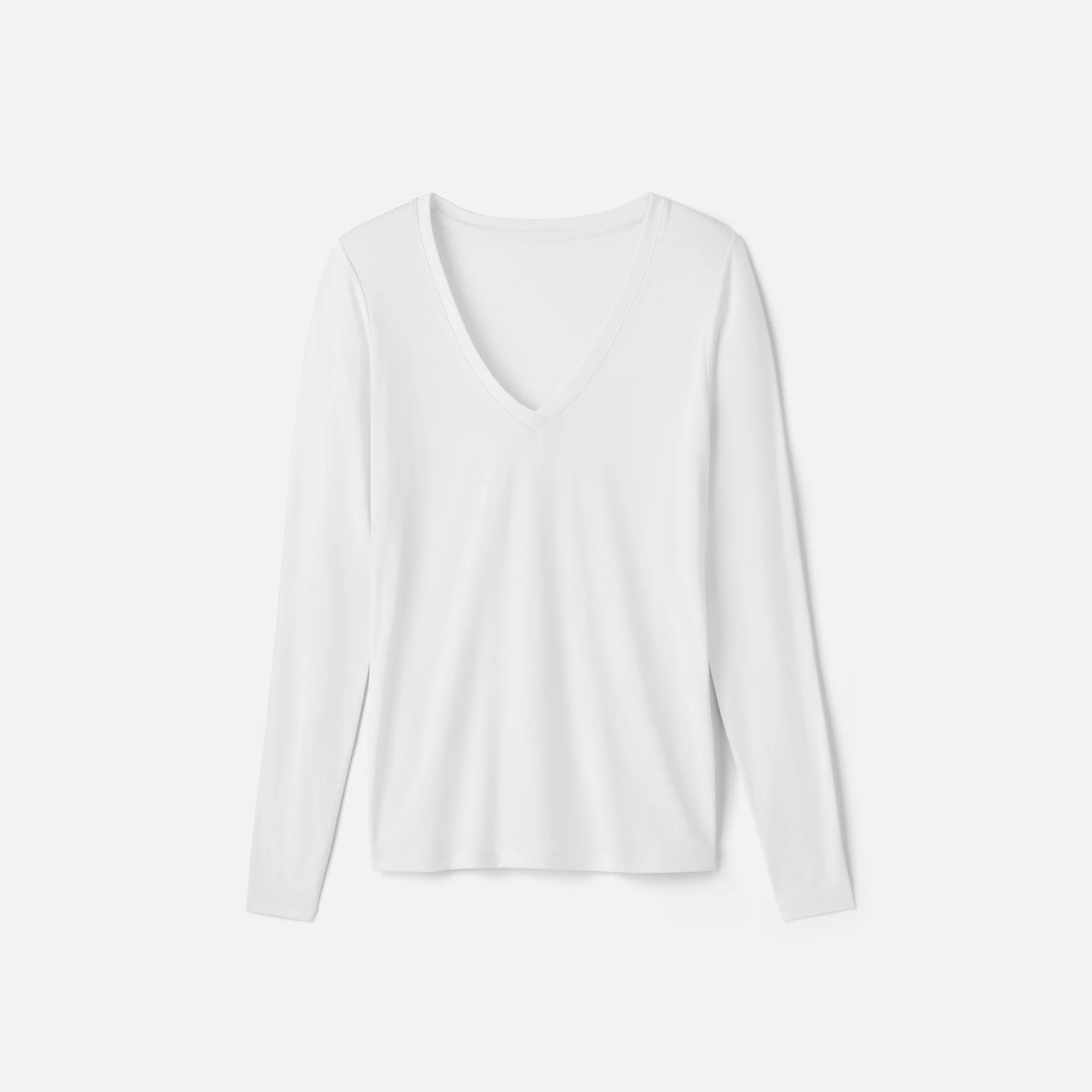 Women's Slim Merino Long Sleeve V-Neck - Image 10