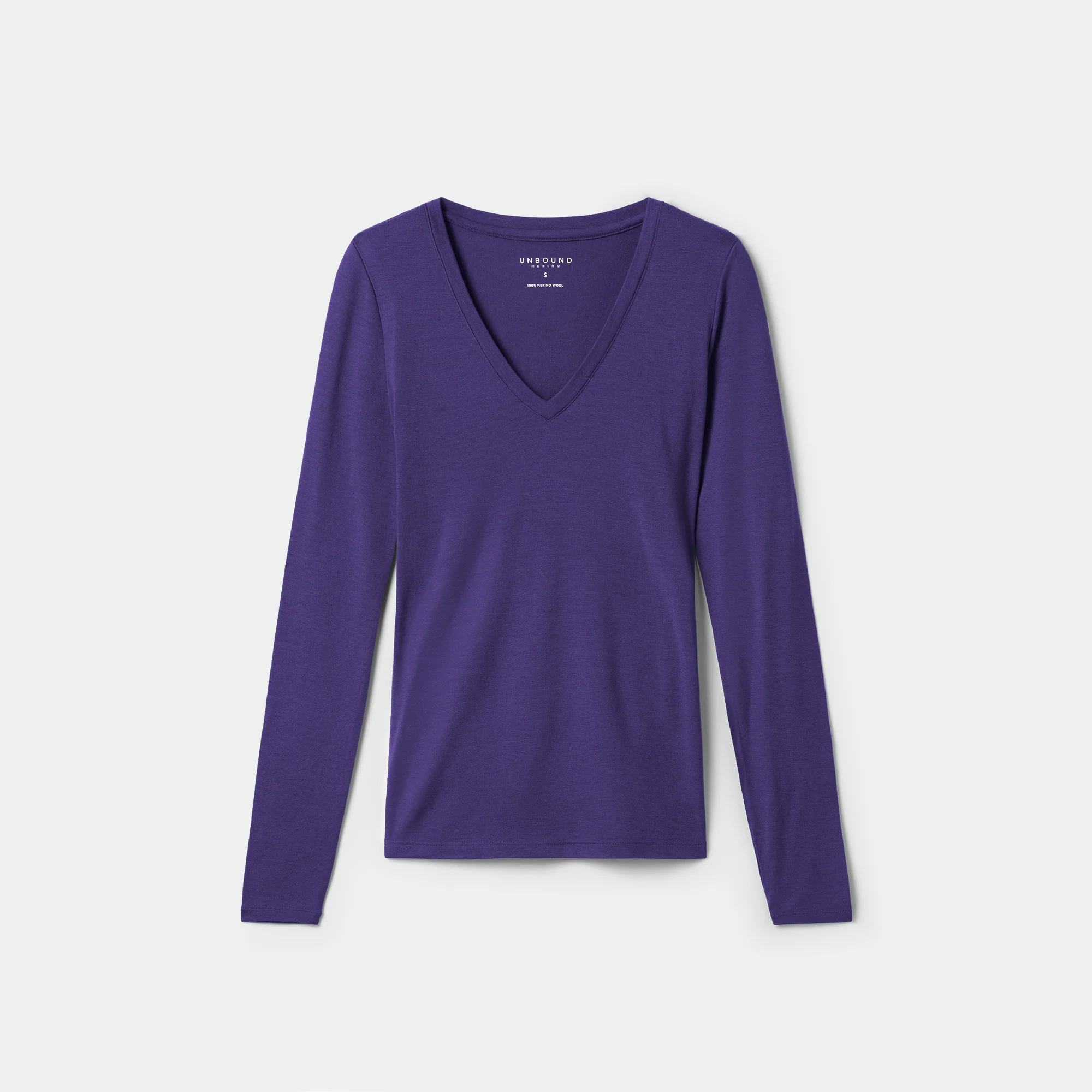 Women's Slim Merino Long Sleeve V-Neck - Image 15