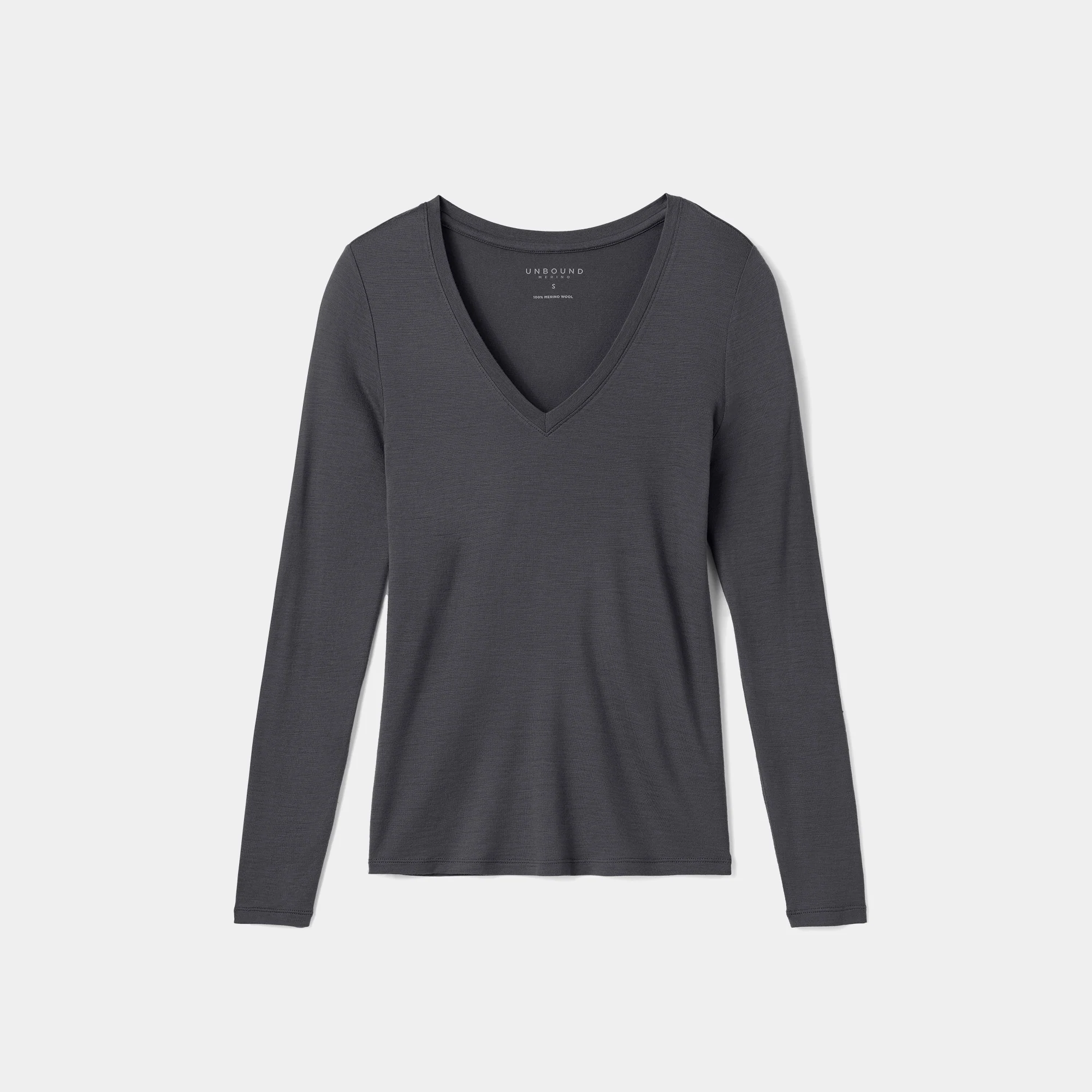 Women's Slim Merino Long Sleeve V-Neck - Image 24